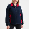 Two Tone Full Zip Fleece Jacket